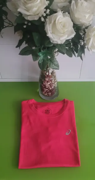 Camiseta deportiva Asics rosa Talla M