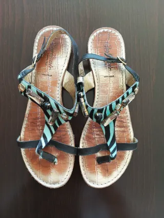 Sandalias Café Noir Multicolor Talla 40