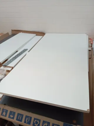 Habitdesign Mesa Estudio 1 Cajón Blanca/Gris