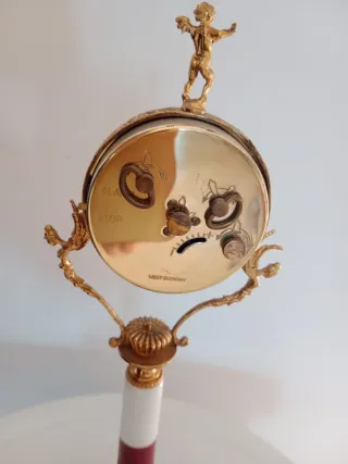 Orologio da tavolo antico dorato