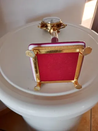 Orologio da tavolo antico dorato