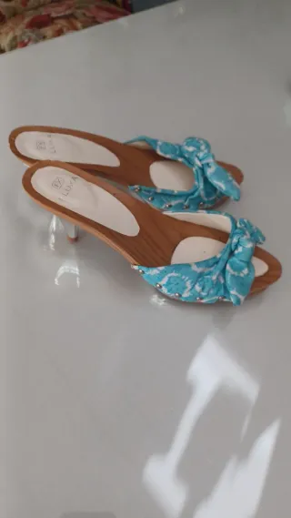 Sandalias LUXA Azul y Blanco