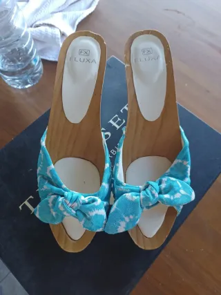 Sandalias Fluxa Azul y Blanco