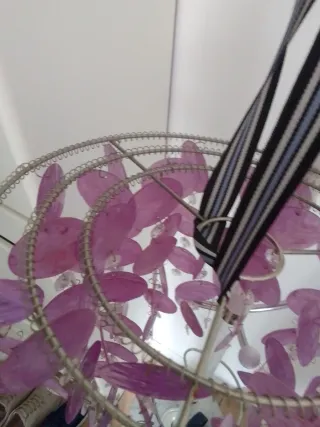 Paralume madreperla lilla