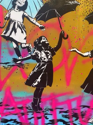 Cuadro Graffiti y Acrílico en lienzo