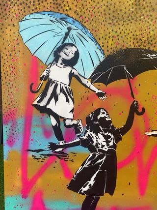 Cuadro Graffiti y Acrílico en lienzo