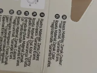 2 x Roseta Escudo puerta negra Zamak 54mm