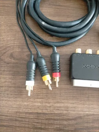 Cable AV Xbox Clásica + Adaptador RCA Original