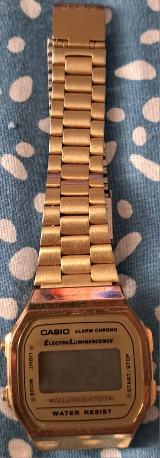 Reloj Casio Dorado Electro Luminescence