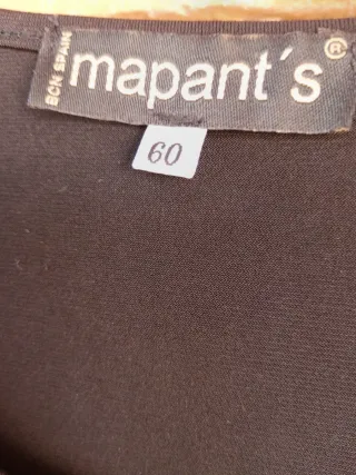 Blusa negra sin mangas talla XXXL