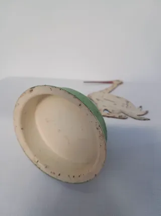 FIGURA DE CIGÜEÑA EN METAL VINTAGE