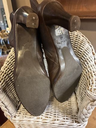 Botines Marrones Tacón