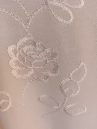 Blusa blanca bordada talla XXXL