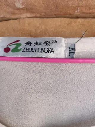 Blusa blanca bordada talla XXXL