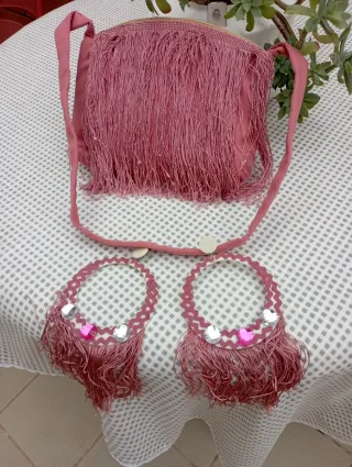 Traje Flamenca Rosa Palo