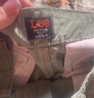 Pantaloncini Cargo Lee Uomo W36 Verde