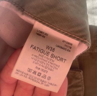 Pantaloncini Cargo Lee Uomo W36 Verde