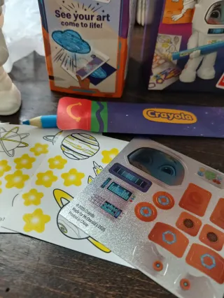 Astronauta Crayola McDonald's con adesivi