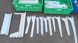 CARTELES GANCHOS ESCUADRAS PARA  ESTANTERIAS METAL