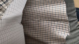 Falda - pantalón de cuadros, talla L Stradivarius.