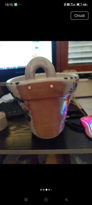 Vaso ceramica vietrese fatto a mano