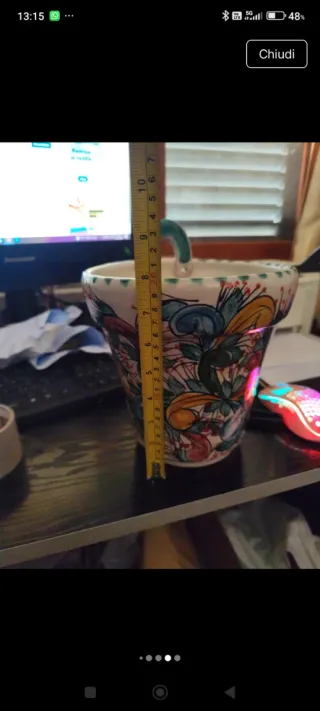 Vaso ceramica vietrese fatto a mano