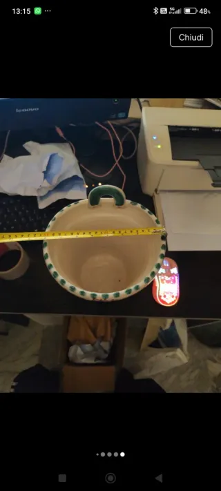 Vaso ceramica vietrese fatto a mano