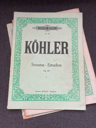 Lote 6 Partituras Piano Clásico