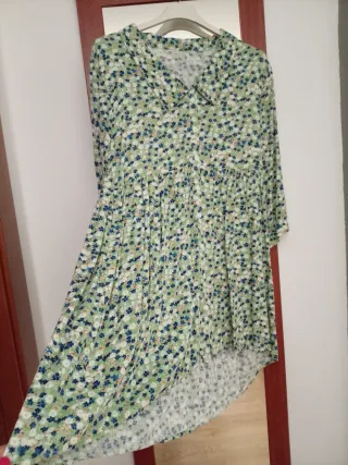 Vestido camisero estampado floral