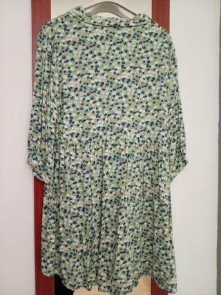 Vestido camisero estampado floral