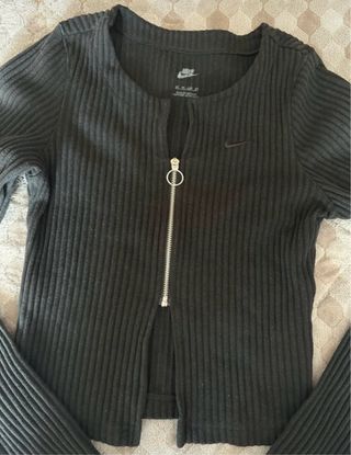Chaqueta Nike Mujer Negra Cremallera