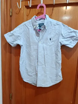 Camisa niño Ralph Lauren celeste