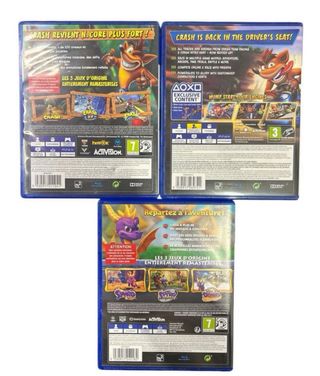 Pack Juegos PS4: Crash, CTR, Spyro