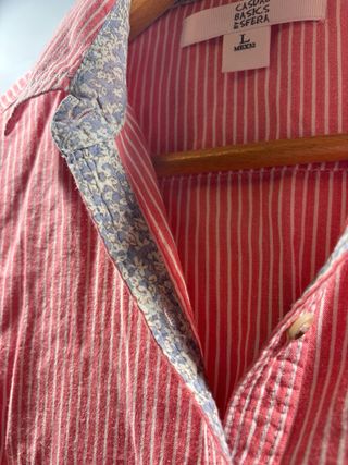 Camisa Sfera Rayas Rojas