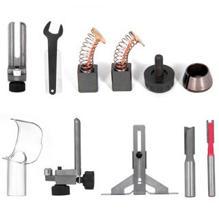 Router Compacto de Velocidad Variable 800W Max Torque 30,000RPM con Coletos de 6.4 mm y 9.5 mm 1 x Base de Inmersión y 1 x Base Inclinada 220V