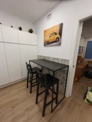 Mesa alta Loyal y 2 taburetes altos Ikea Nordviken