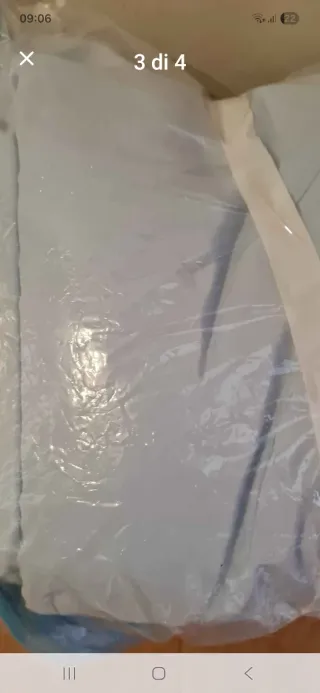 Stock tessuto bianco rosa e azzurro