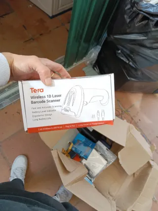 Pistola escáner código de barras