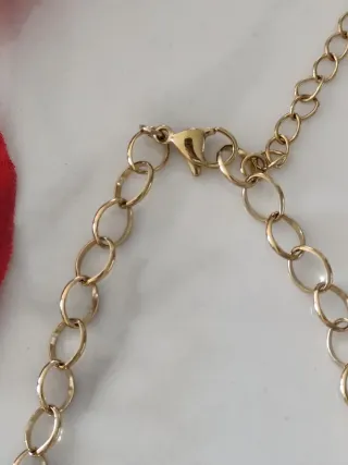 Collar Aleteo de Vida. Acero inoxidable dorado.