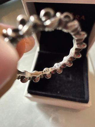 Anillo Pandora Flores Plata