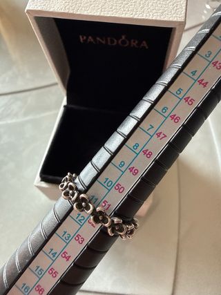 Anillo Pandora Flores Plata