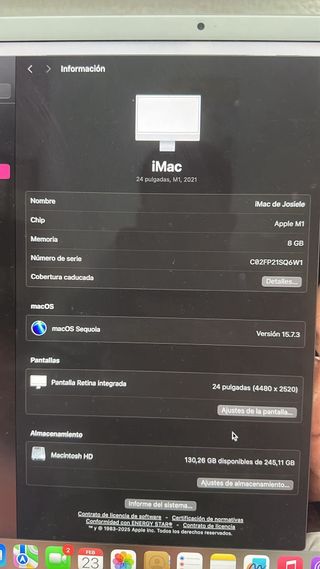 iMac M1 24 pulgadas Plata