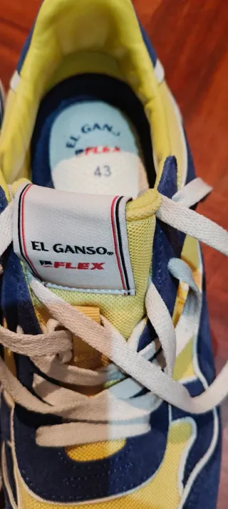 Zapatillas El Ganso Talla 43 Azul/Amarillo