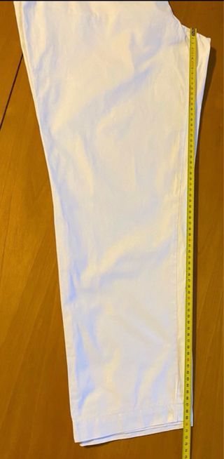 Pantaloni cotone bianchi taglia 50