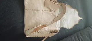 Bolso de Piel Beige y Marrón