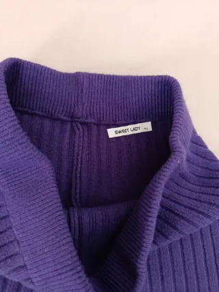 Pantalones de punto morados