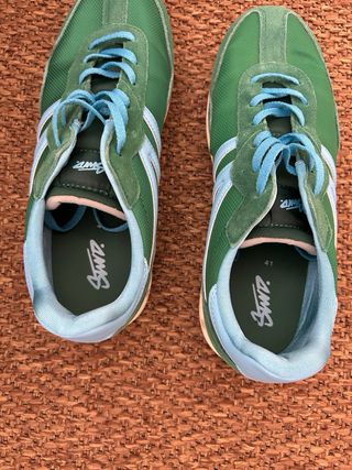 Deportivas Talla 41 Verde y Azul
