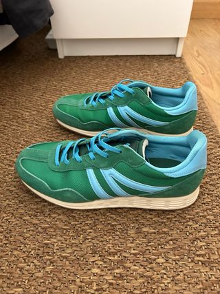 Deportivas Talla 41 Verde y Azul