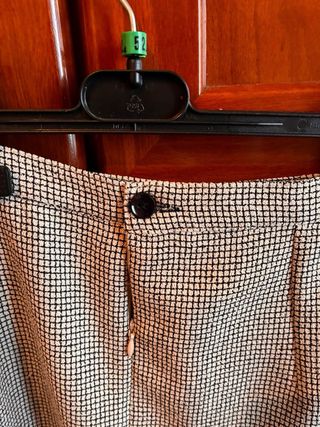 Falda cuadros gris y blanco Talla L