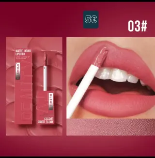 Labial Líquido Rojo Mate MLSMILE